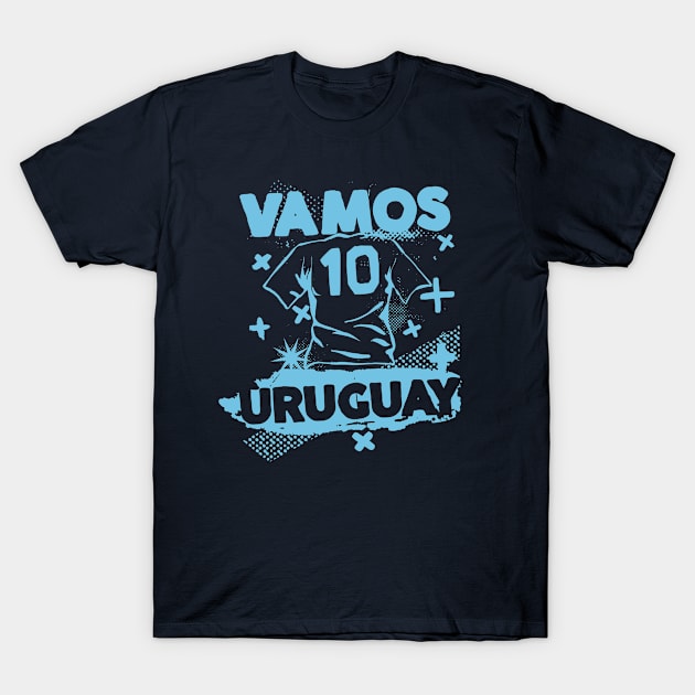 Vintage Uruguayan Football // Retro Grunge Uruguay Soccer T-Shirt by SLAG_Creative